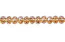 Cristal Kristen XL 48 Caras 2x3 mm Gold Champagne AB