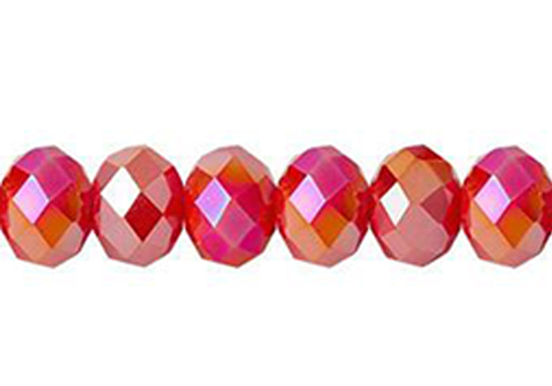 Cristal Kristen XL 48 Caras 4 x 6 mm Rojo Opalo Ab