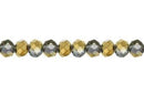 Cristal Kristen XL 48 Caras Bicolor 3x4 mm Light Amethyst Oro