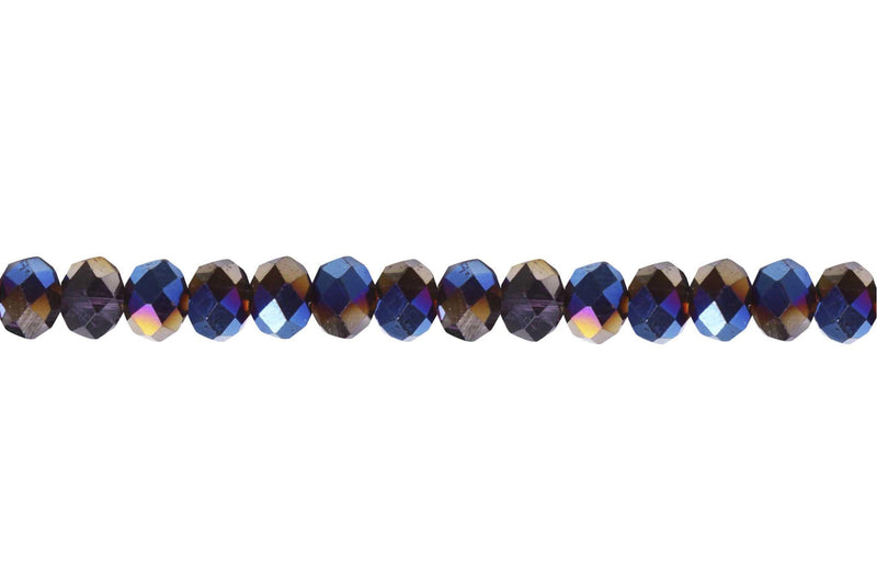 Cristal Kristen XL 48 Caras Bicolor 3x4 Black Diamond Azul Rey