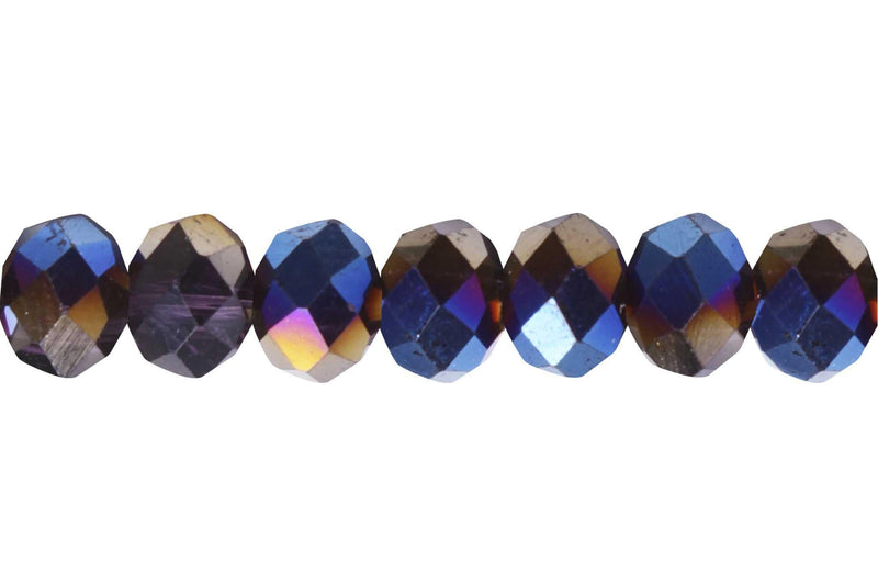 Cristal Kristen XL 48 Caras Bicolor 4x6 Black Diamond Azul Rey