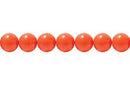 Piedra Semipreciosa Imitacion Turquesa Redonda Lisa 8 mm Naranja (Liquidacion M173)